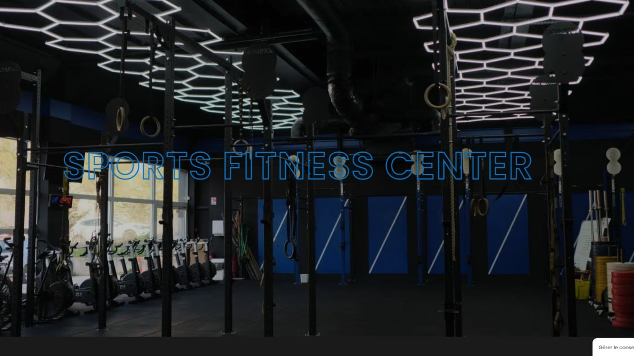 Création complète du site web pour SFC – Sport Fitness Center par notre agence web